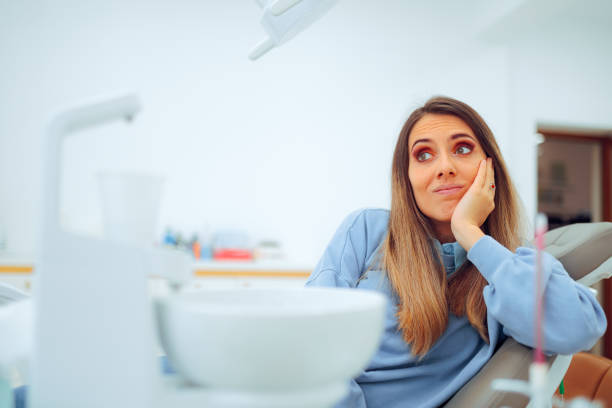 Person feeling nervous before dental visit